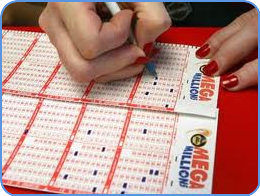 MegaMillions lottery player choose lucky numbers